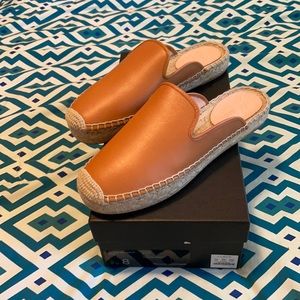 JCrew Leather Espadrille Mules - Size 8 - NWT